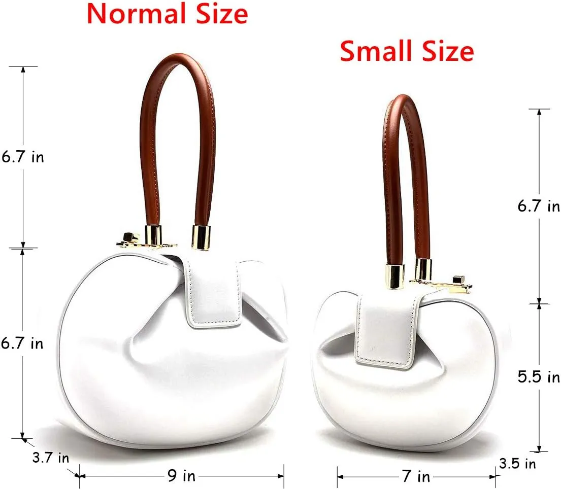 Mn&Sue Fashion Designer Women's Genuine Leather Top Handle Handbag Evening Bag Party Prom Wedding Purse