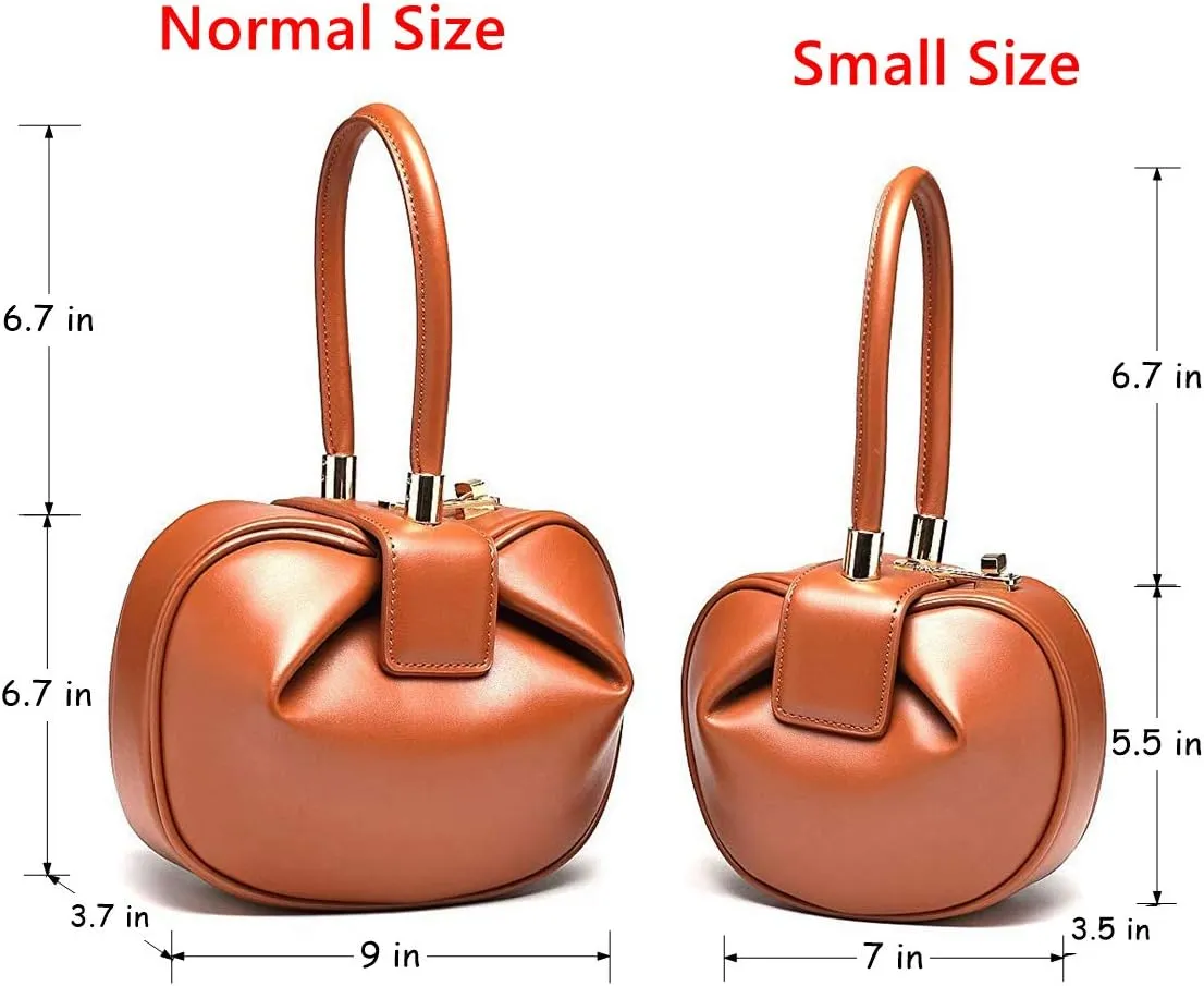 Mn&Sue Fashion Designer Women's Genuine Leather Top Handle Handbag Evening Bag Party Prom Wedding Purse