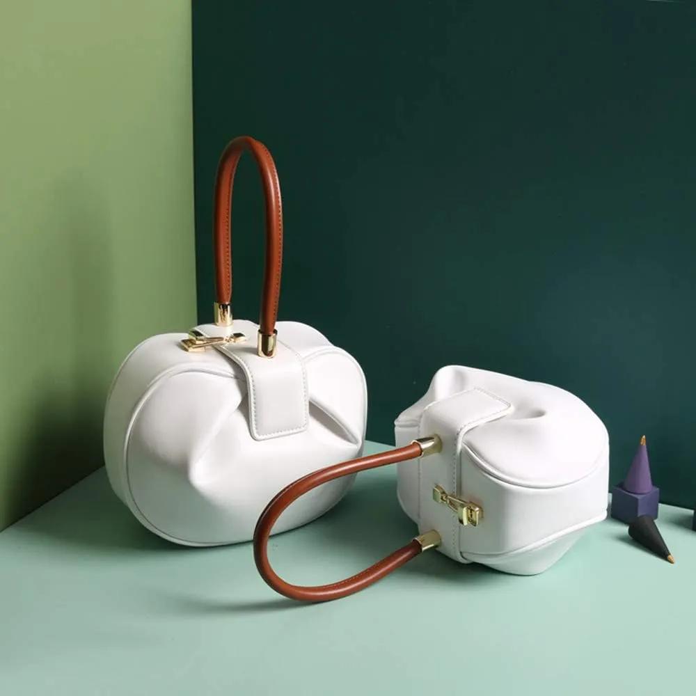 Mn&Sue Fashion Designer Women's Genuine Leather Top Handle Handbag Evening Bag Party Prom Wedding Purse
