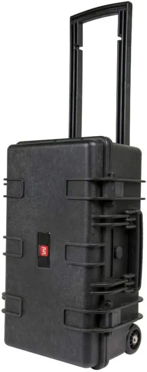 Monoprice Weatherproof Hard Case - 22 x 14 x 10 Inches, With Wheels and Customizable Foam, Shockproof, IP67, Ultraviolet And Impact Resistant Material, Black - Pure Outdoor Collection