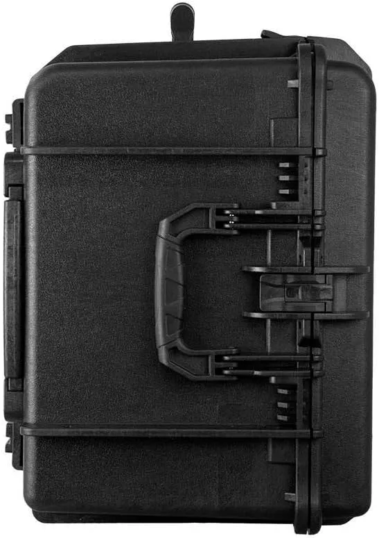 Monoprice Weatherproof Hard Case - 26 x 20 x 14 Inches, With Wheels and Customizable Foam, Shockproof, IP67, Ultraviolet And Impact Resistant Material, Black - Pure Outdoor Collection, 82.2 Liter