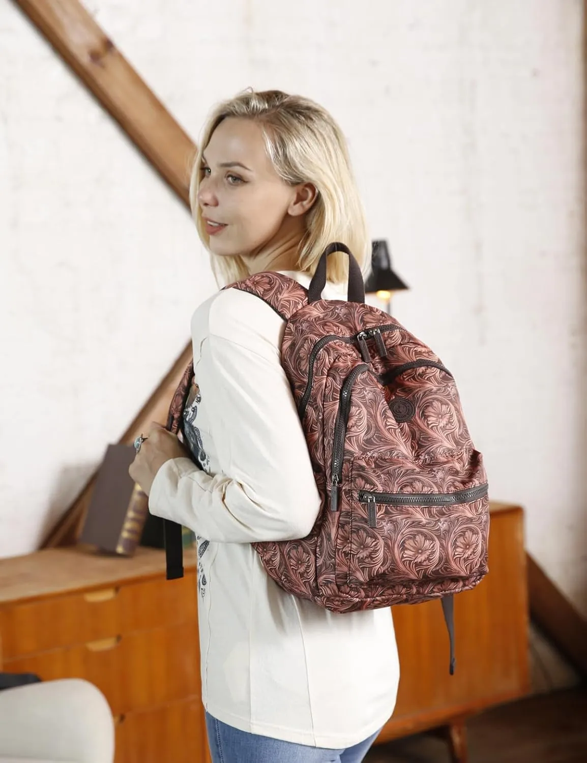 Montana West Backpack for Women Western Travel Backpack Purse Casual Daypack for Laptop