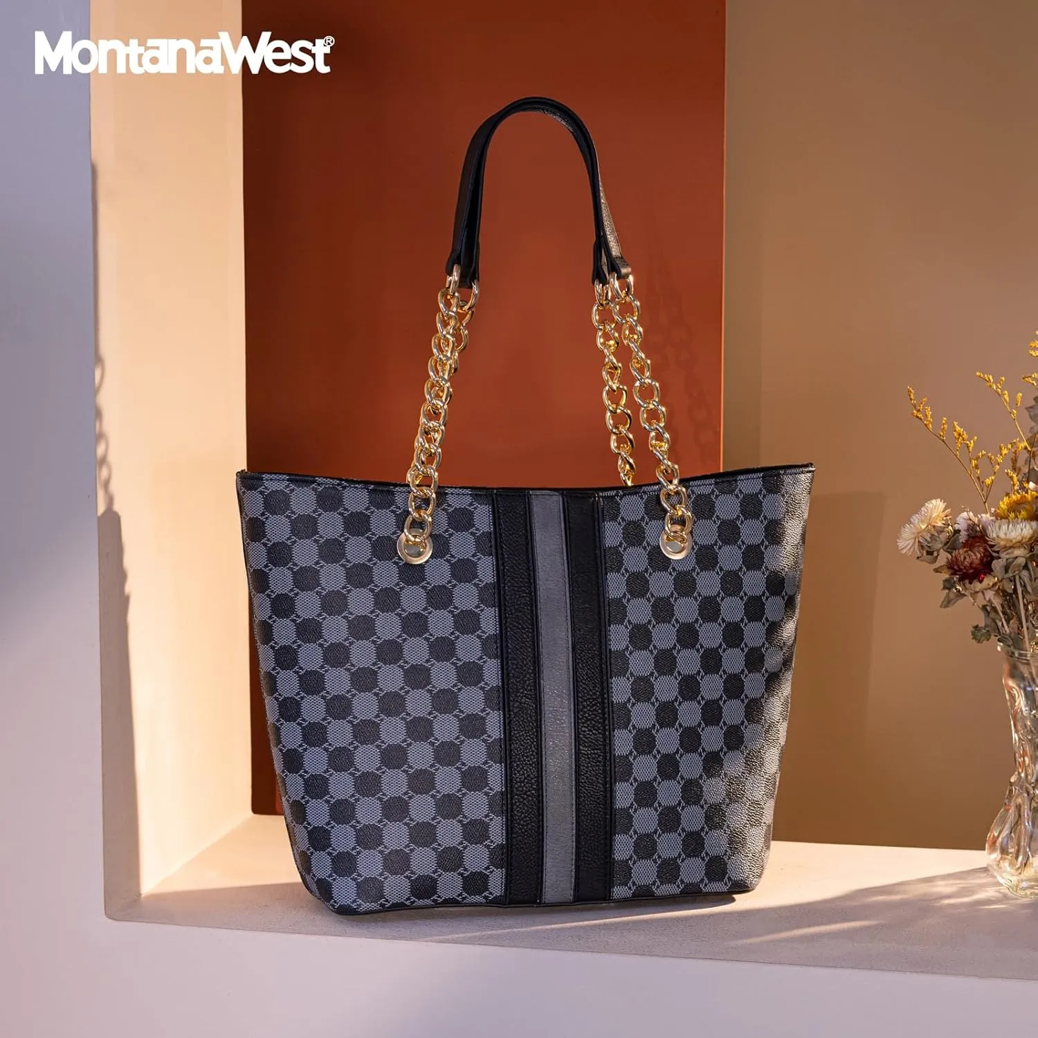 Montana West Tote Bag for Women Chain Top-handle Handbags