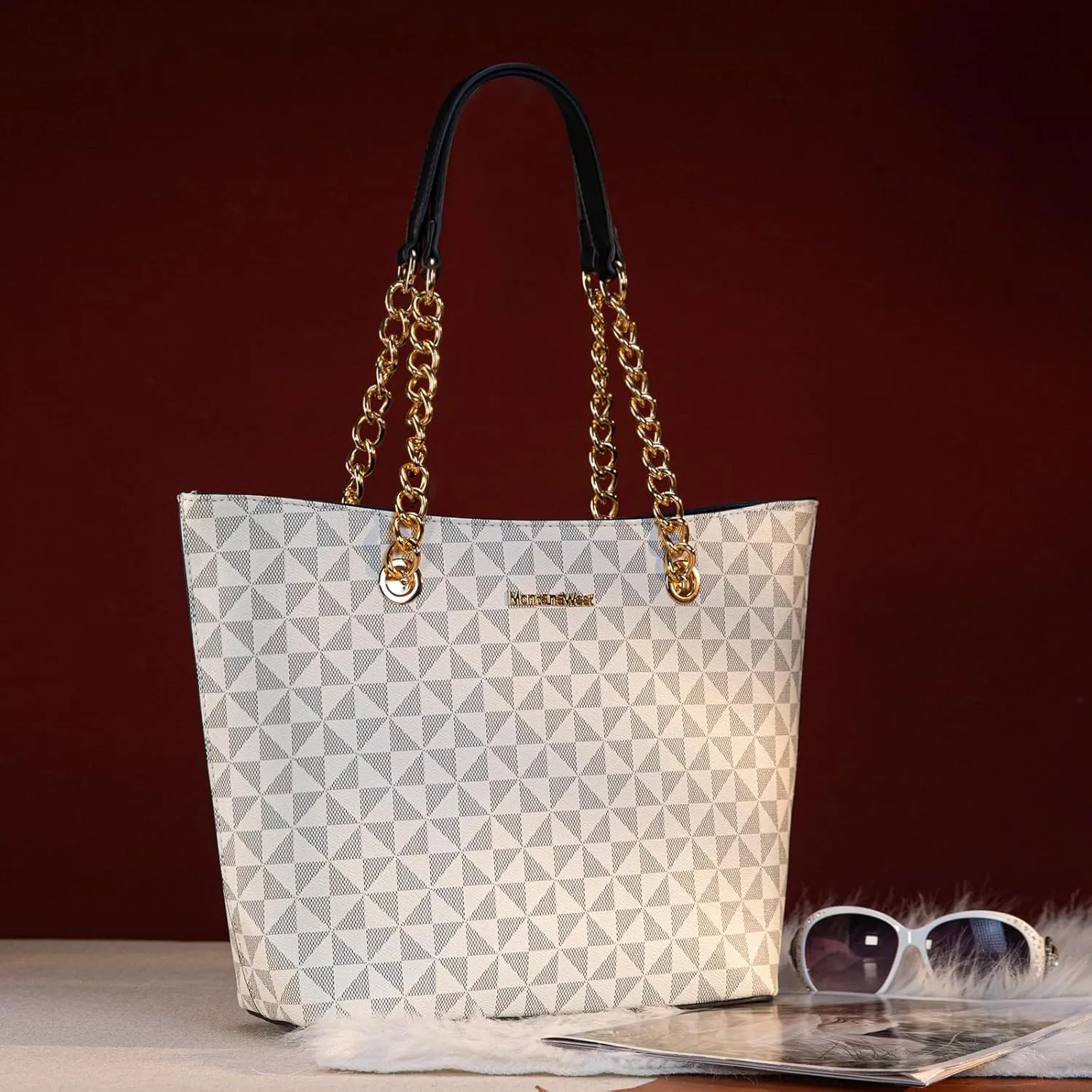 Montana West Tote Bag for Women Chain Top-handle Handbags