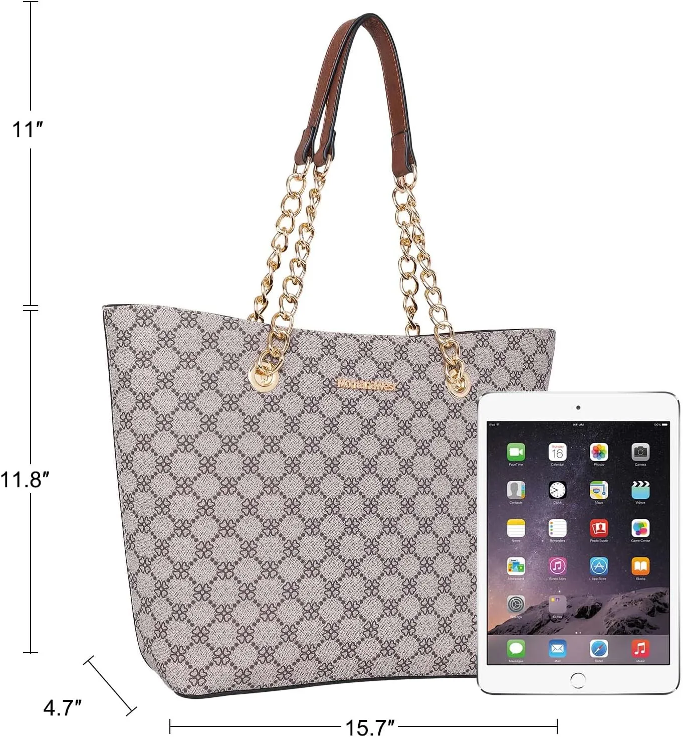 Montana West Tote Bag for Women Chain Top-handle Handbags
