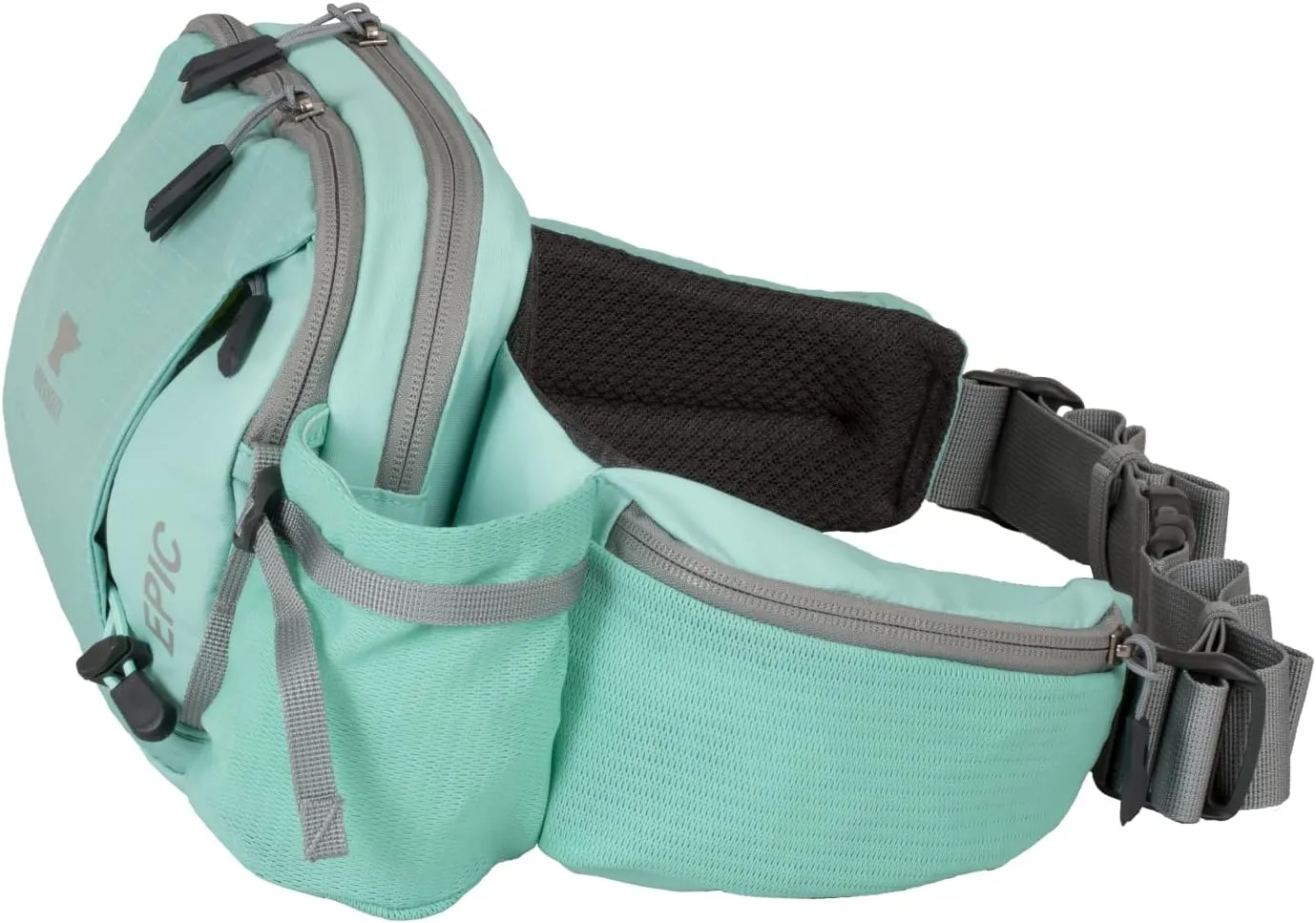 Mountainsmith Epic Lumbar Small Waist and Fanny Pack, Running, Hiking, Cycling, Travel, and Outdoor Sport Activities with Dual Water Bottle Pockets, Cascade Teal