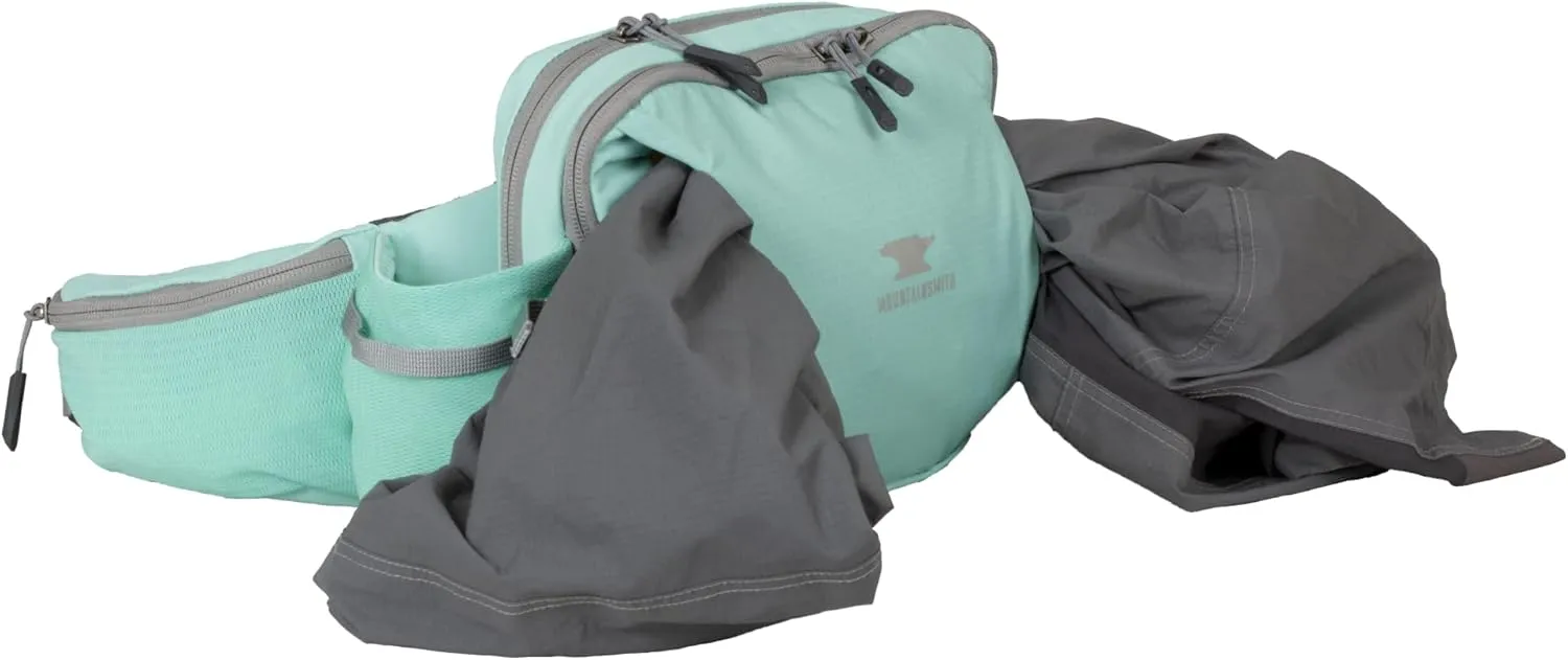 Mountainsmith Epic Lumbar Small Waist and Fanny Pack, Running, Hiking, Cycling, Travel, and Outdoor Sport Activities with Dual Water Bottle Pockets, Cascade Teal