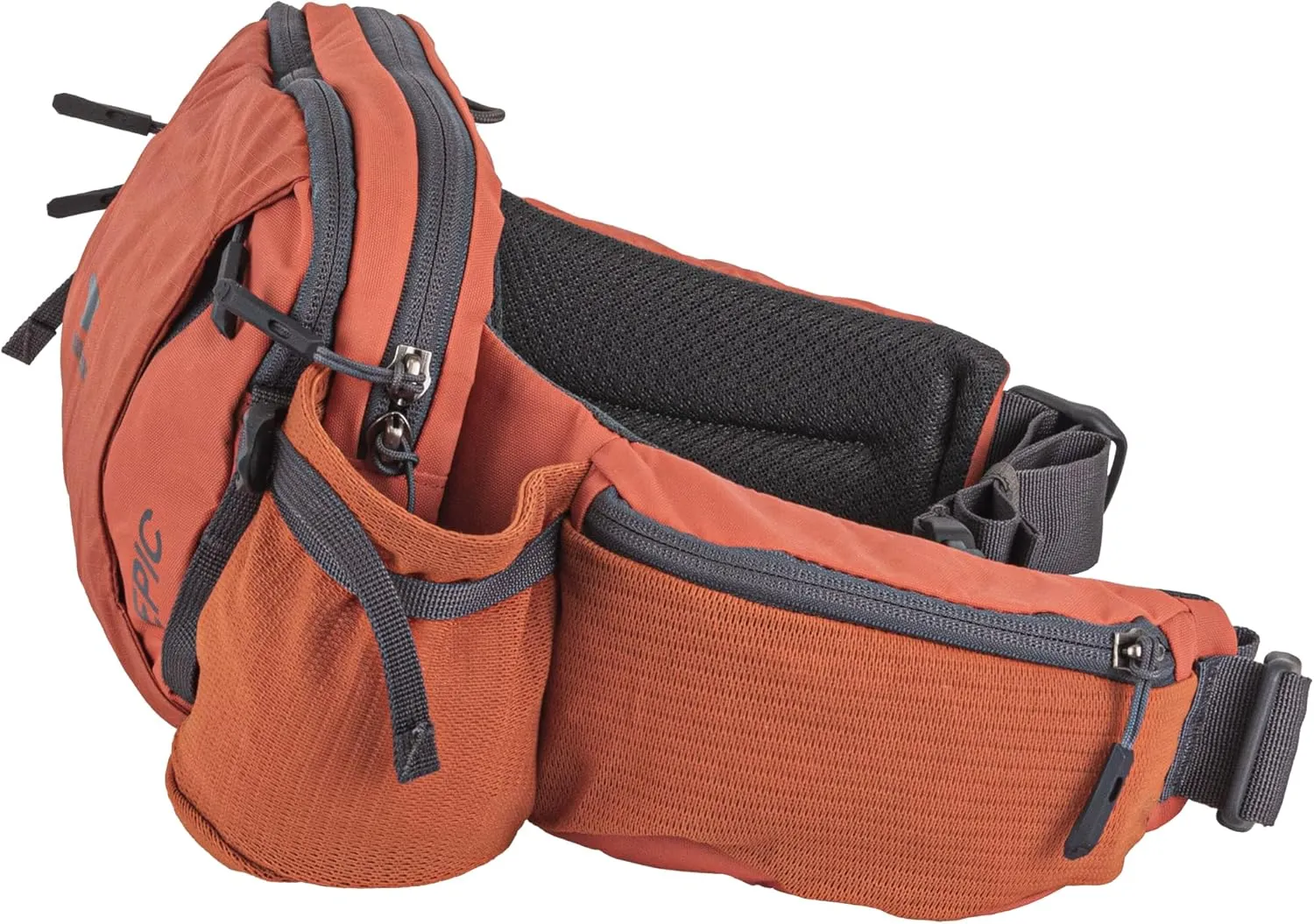 Mountainsmith Epic Lumbar Small Waist and Fanny Pack, Running, Hiking, Cycling, Travel, and Outdoor Sport Activities with Dual Water Bottle Pockets, Cinnamon Red