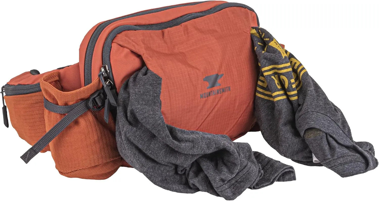 Mountainsmith Epic Lumbar Small Waist and Fanny Pack, Running, Hiking, Cycling, Travel, and Outdoor Sport Activities with Dual Water Bottle Pockets, Cinnamon Red