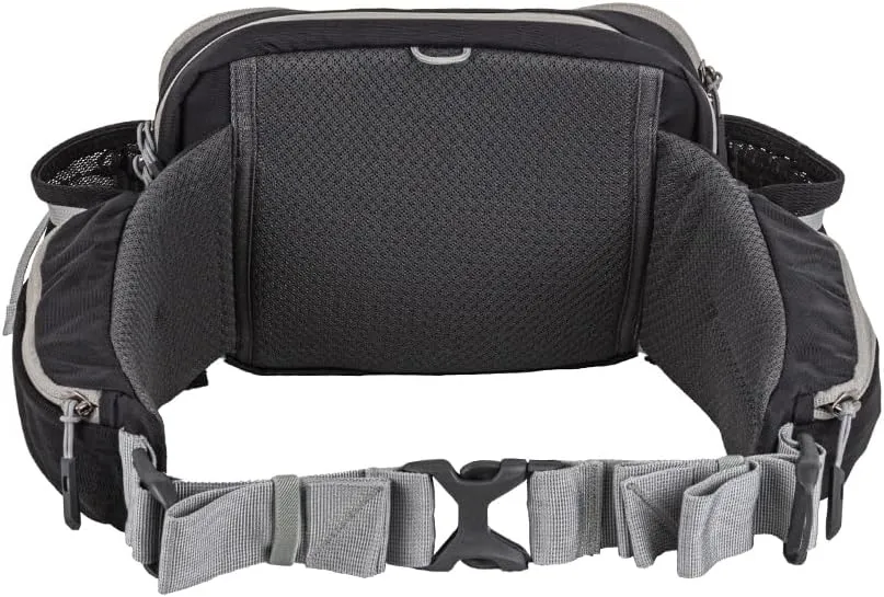 Mountainsmith Epic Lumbar Small Waist and Fanny Pack, Running, Hiking, Cycling, Travel, and Outdoor Sport Activities with Dual Water Bottle Pockets, Heritage Black