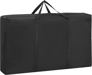 Multipurpose Extra Large Duffle Bag Moving Storage Bags Foldable Travel Duffel Bags Heavy Duty Big Organizer Storage Bags with Zippers and Handles for Space Saving Moving Storage(230L, Black)