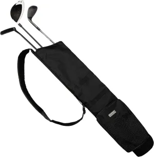 Murray Sporting Goods Golf Sunday Bag | Black Lightweight Travel Carry Sunday Golf Bag with Cushioned Shoulder Strap for Driving Range Practice Easy Transport - for Beginners, Youth, Adult or Seniors