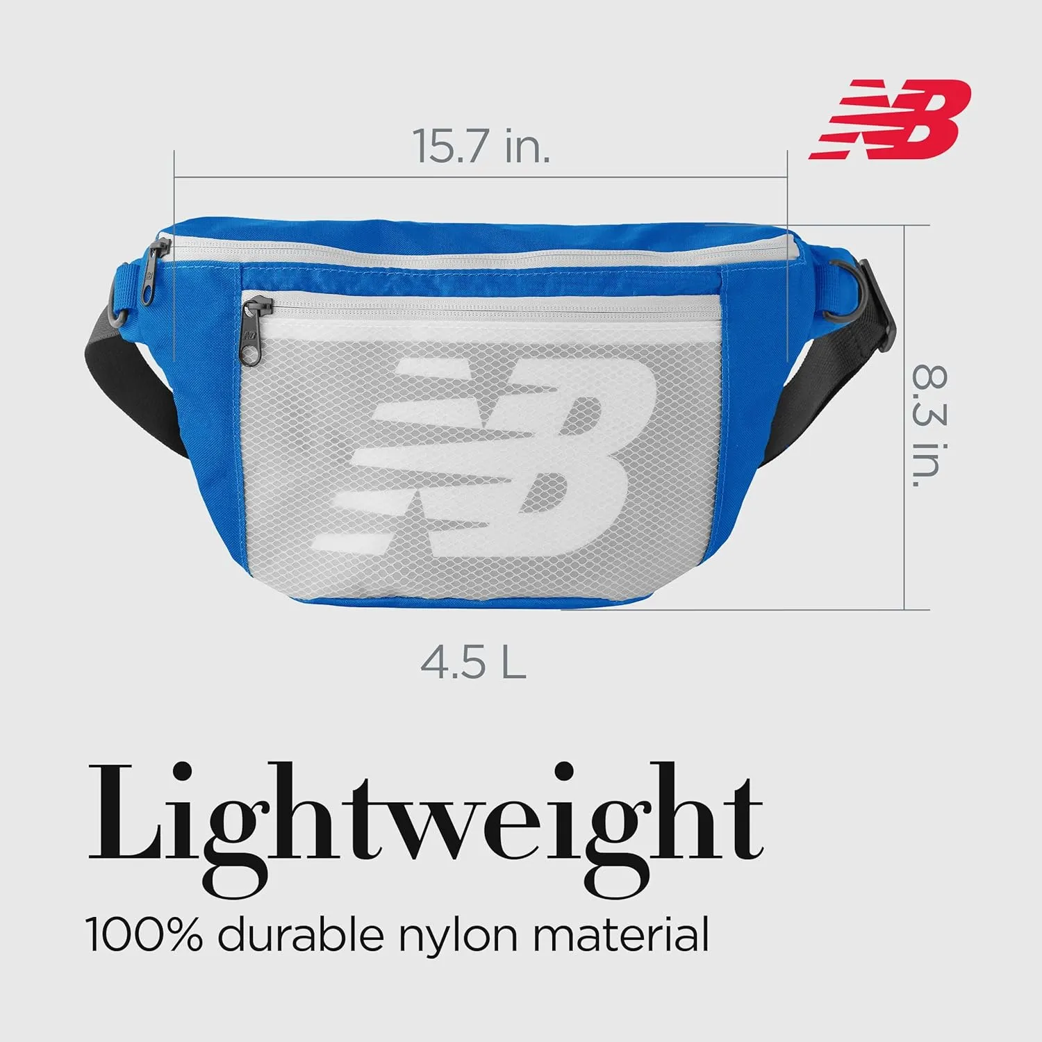 New Balance Fanny Pack, Core Performance Large Waist Bag for Men and Women