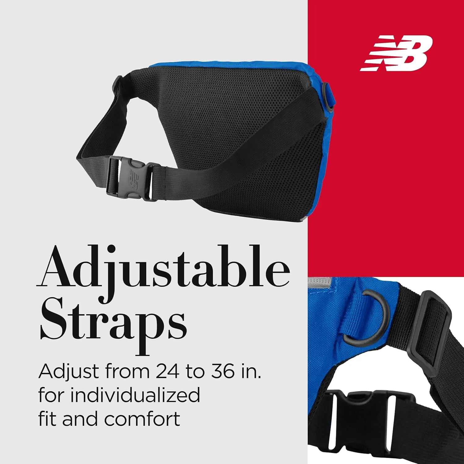 New Balance Fanny Pack, Core Performance Large Waist Bag for Men and Women