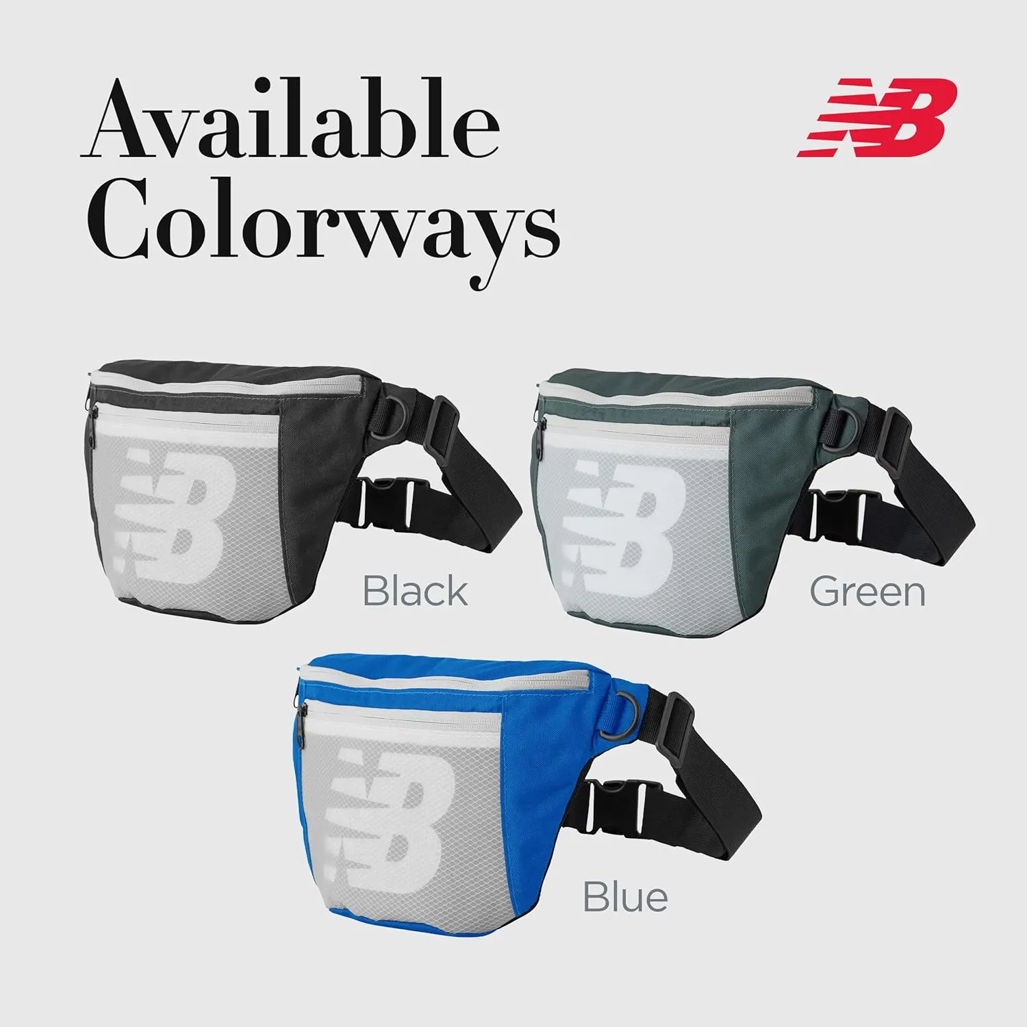 New Balance Fanny Pack, Core Performance Large Waist Bag for Men and Women