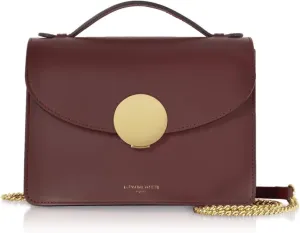 New Ondina Top Handle Shoulder Bag, Calf Leather, Gold Hardware, 8.5 x 6.3 x 3.5 inches