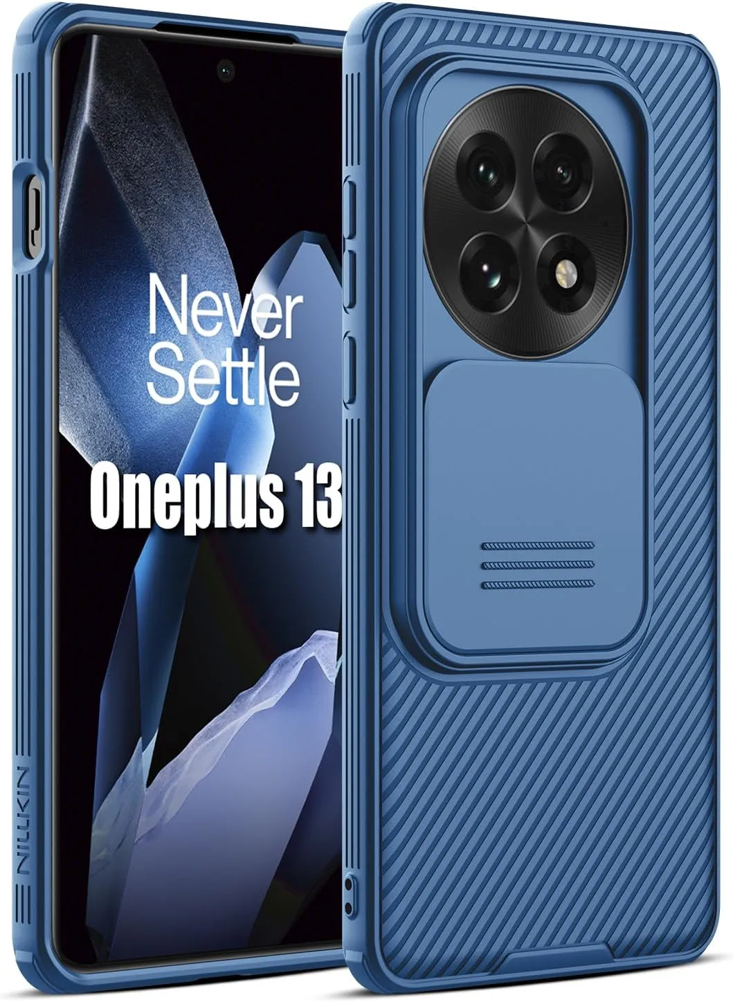 Nillkin for OnePlus 13 Case, CamShield Pro Case with Slide Camera Cover, Camera Protection, Slim Fit Shockproof Cover for One Plus 13 Case Thin - Blue