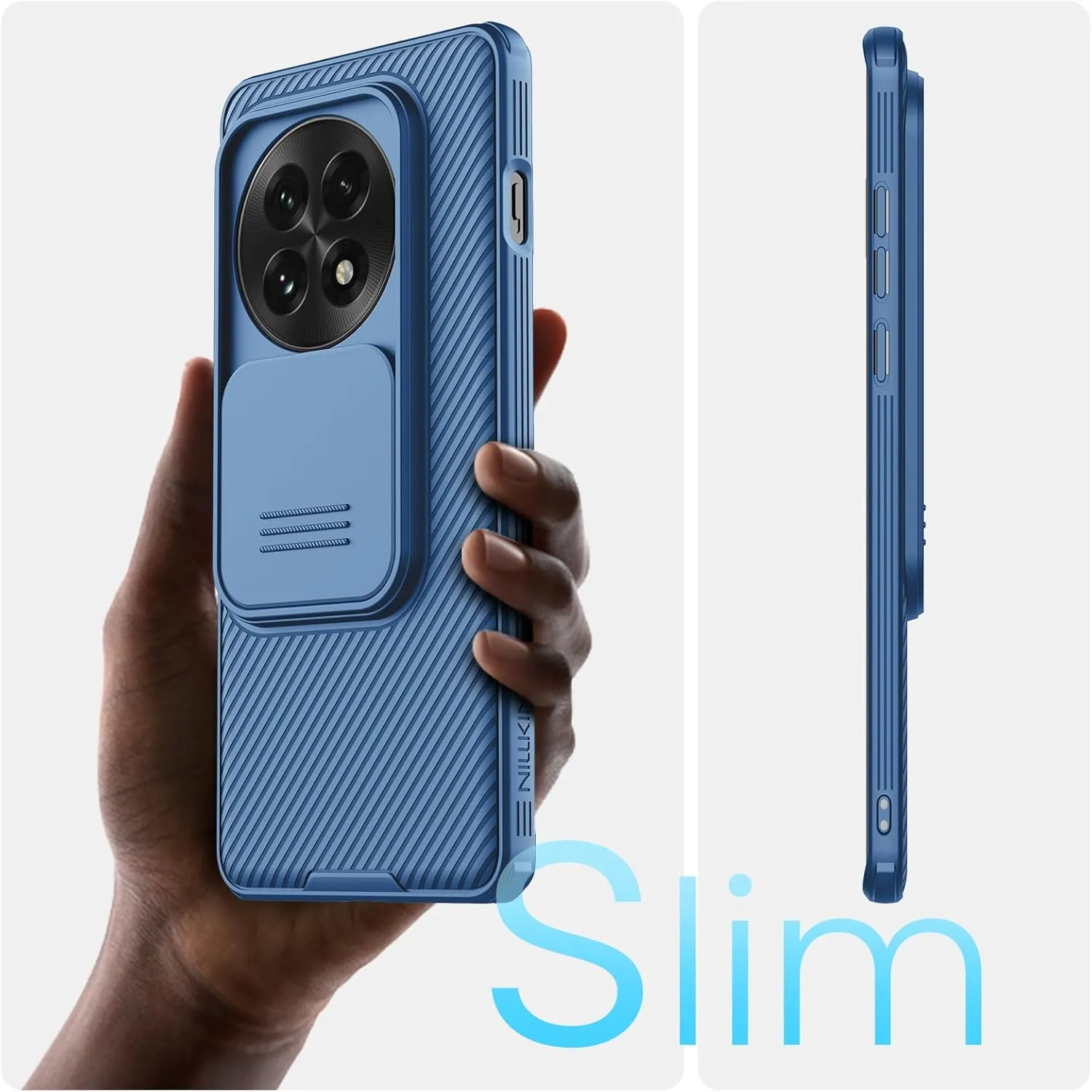 Nillkin for OnePlus 13 Case, CamShield Pro Case with Slide Camera Cover, Camera Protection, Slim Fit Shockproof Cover for One Plus 13 Case Thin - Blue