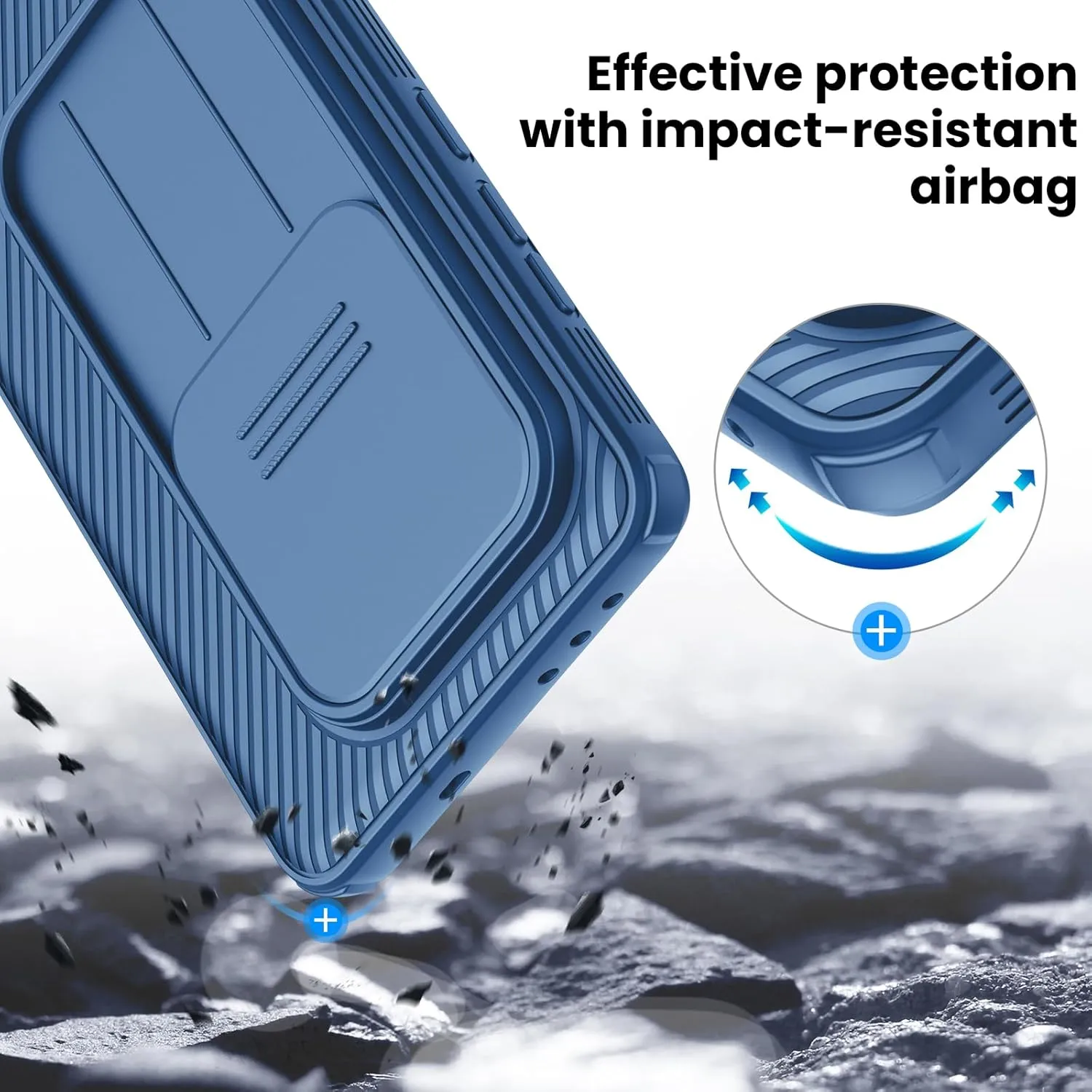 Nillkin for OnePlus 13 Case, CamShield Pro Case with Slide Camera Cover, Camera Protection, Slim Fit Shockproof Cover for One Plus 13 Case Thin - Blue