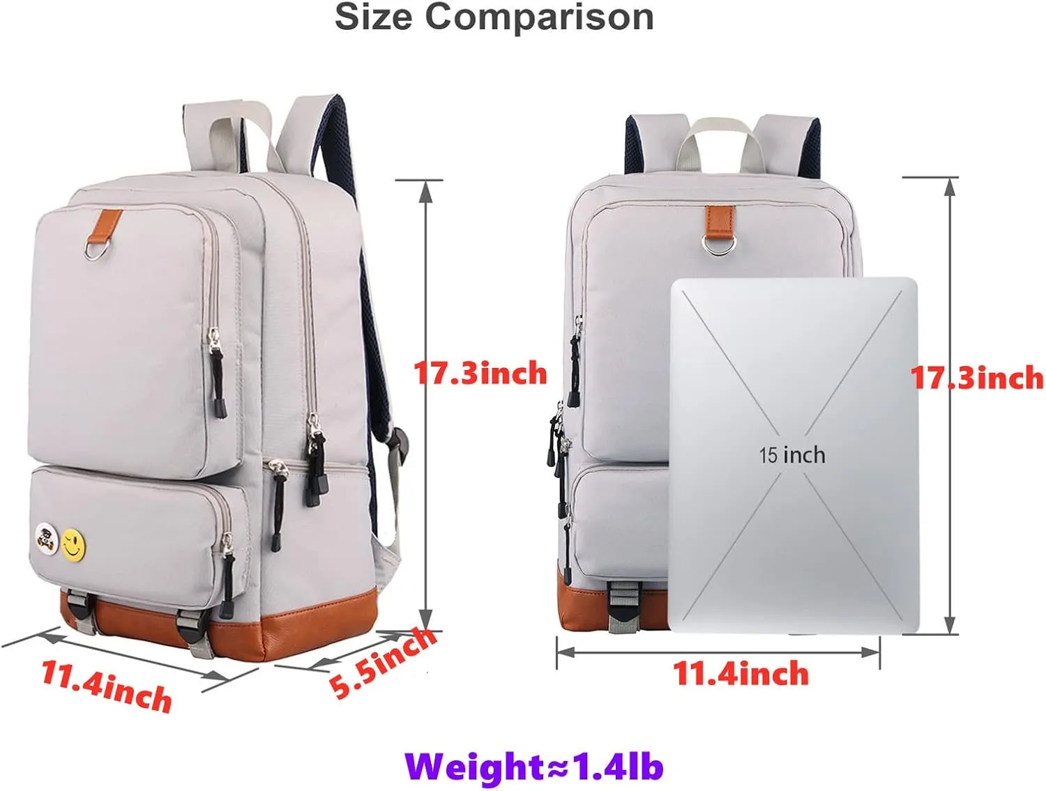 Novelty Sprunki Book Bag Teens Casual Backpack Lightweight Travel Rucksack Large Laptop Bag-Sturdy Canvas Daypack