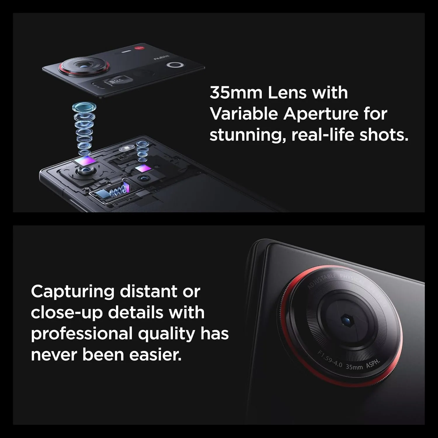 nubia Z70 Ultra 5g Android Cellphone - Snapdragon 8 Elite Smartphone with Triple Cameras, UDC Tech, Unlocked Phone with 144Hz 6.85" AMOLED Screen, 6150mAh, 80W Fast Charging, IP68&IP69 Waterproof
