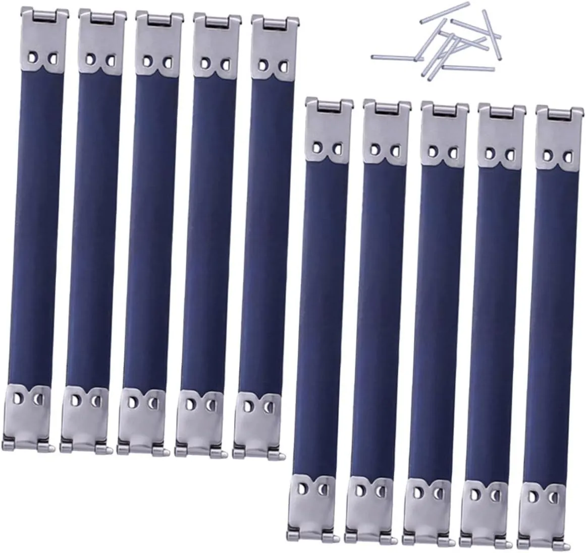 NUOBESTY 10Pcs Metal Internal Flex Frames for DIY Handbag Hinge Durable Purse Crafting Accessories for Bags for Sewing Handbags Coin Purses and Clutches