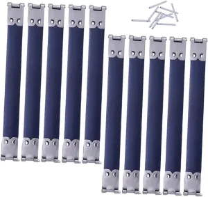 NUOBESTY 10Pcs Metal Internal Flex Frames for DIY Handbag Hinge Durable Purse Crafting Accessories for Bags for Sewing Handbags Coin Purses and Clutches