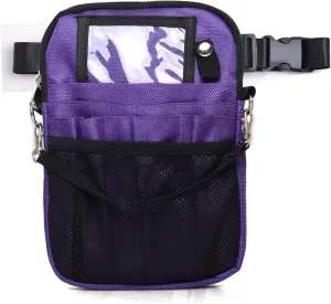 Nurse Fanny Pack, Multi Compartment Nursing Fanny Pack with Pockets | Utility Waist Bag for Work Supplies, Suit for Nurses,RN, Vet, EMT(Purple)
