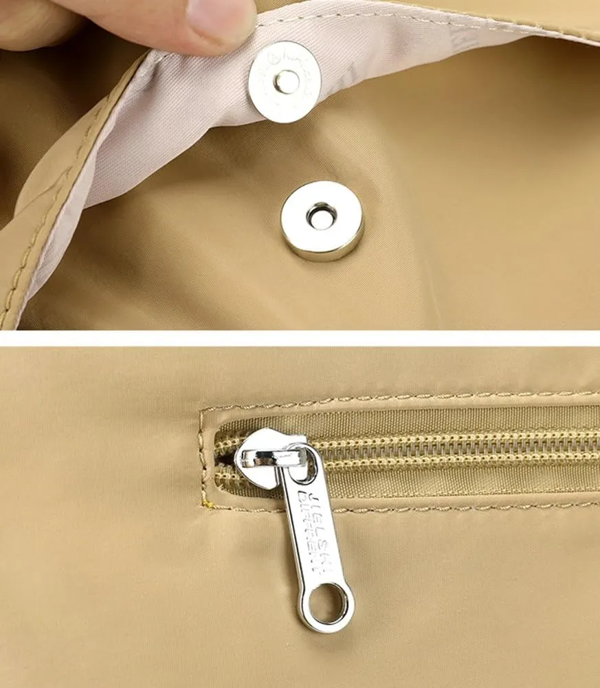 Nylon Purses for Women Nylon Hobo Waterproof Multi-pockets Shoulder Bag for Yoga Sports Work Travel 2025