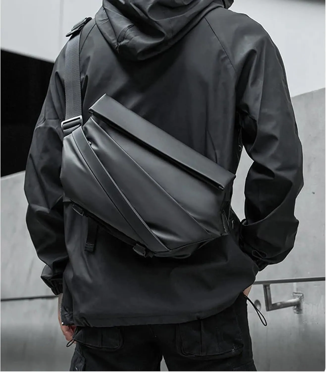 Obsidian Sling Bag, Crossbody for Men, Waterproof (Blue Black)