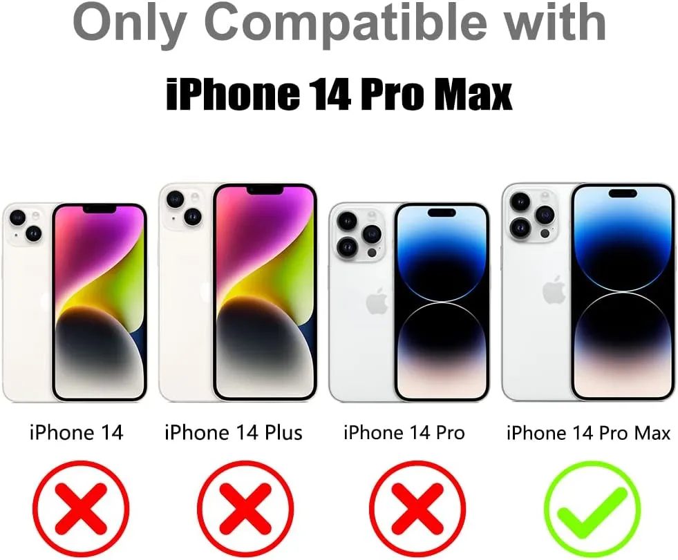 OOK Magnetic Case Made for iPhone 14 Pro Max (6.7 Inch) (Compatible with MagSafe) Soft TPU Clear Phone Cover Anti-Scratch Shockproof Protective Silver Phone Case for Women Men