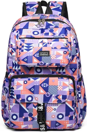 ORILOOSEN Leisure Backpack for Girls,School Bookbags for Primary and Middle School,Water Resistan Backpack (Purple)