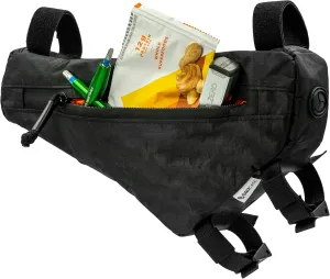 ORUCASE Design Labs Mini Frame Pack with Magnetic Zipper - Dyneema Waterproof Bikepacking Style Storage Bag for Road, MTB or Gravel Bikes - Holds Phone, Camera, Clothing and Snacks