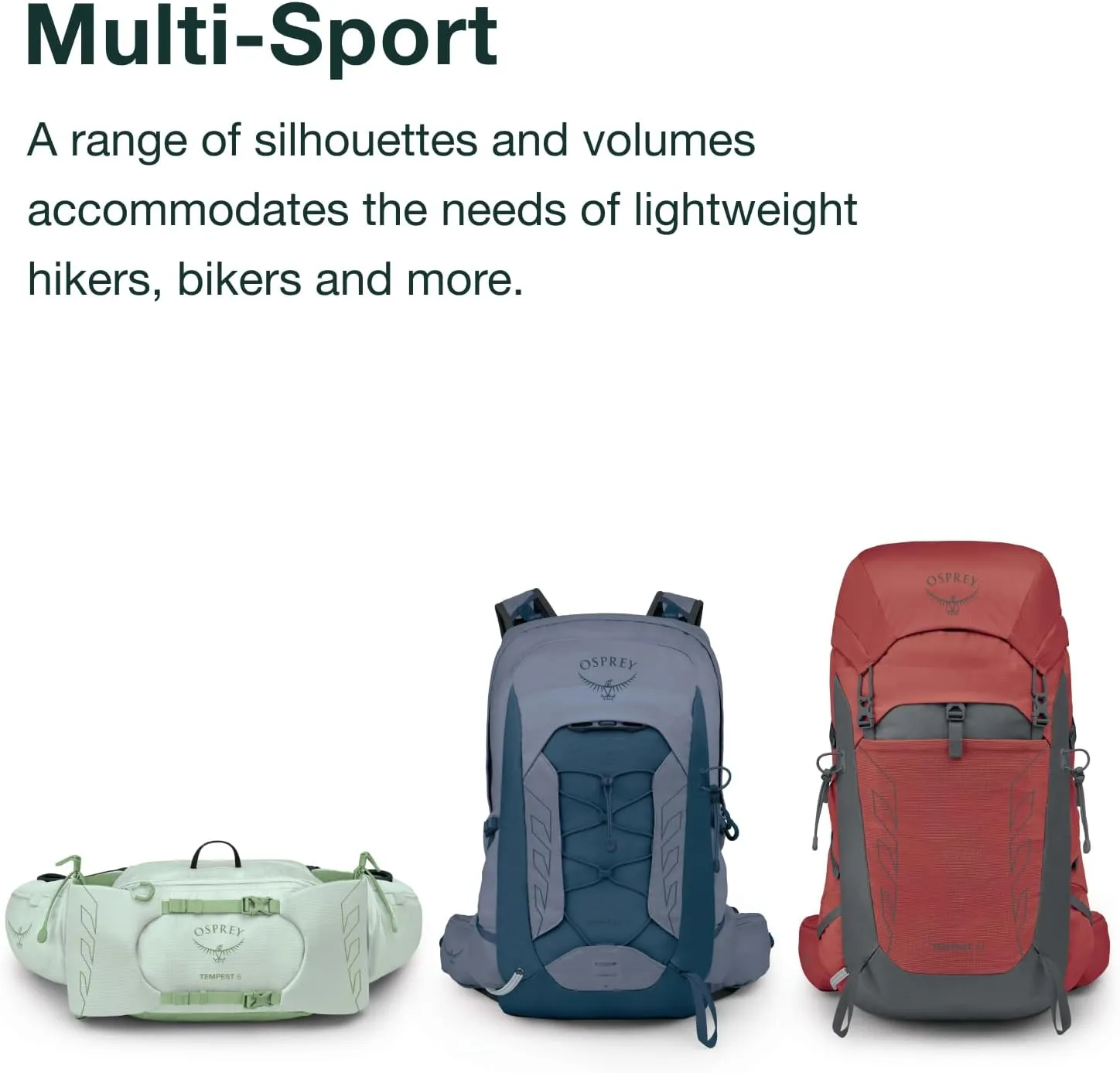 Osprey Tempest 11L Women's Lightweight Hiking Backpack with Hipbelt, Black/Coal Grey