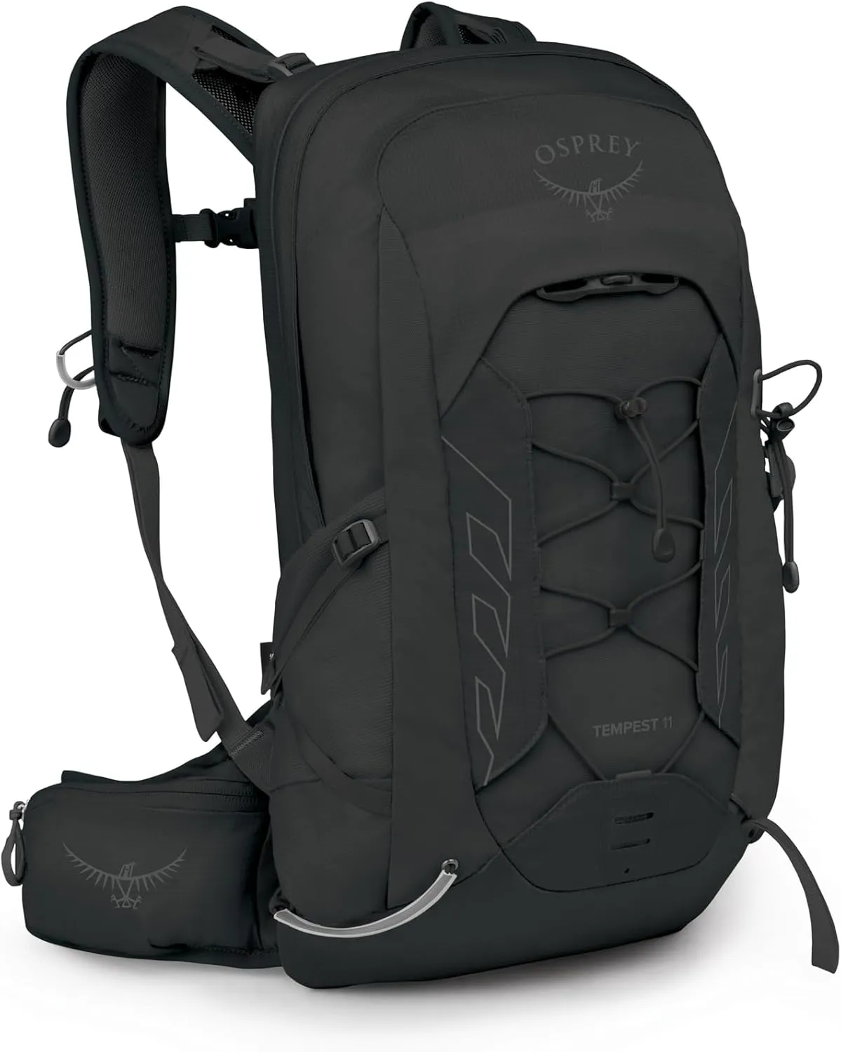 Osprey Tempest 11L Women's Lightweight Hiking Backpack with Hipbelt, Black/Coal Grey
