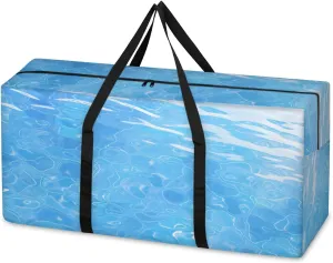 Oversized Moving Bags Abstract Sea Water Waterproof Storage Totes Large Storage Bags for Clothes Packing Bags for Moving Travel & Clothes Storage