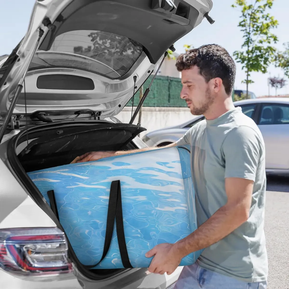 Oversized Moving Bags Abstract Sea Water Waterproof Storage Totes Large Storage Bags for Clothes Packing Bags for Moving Travel & Clothes Storage