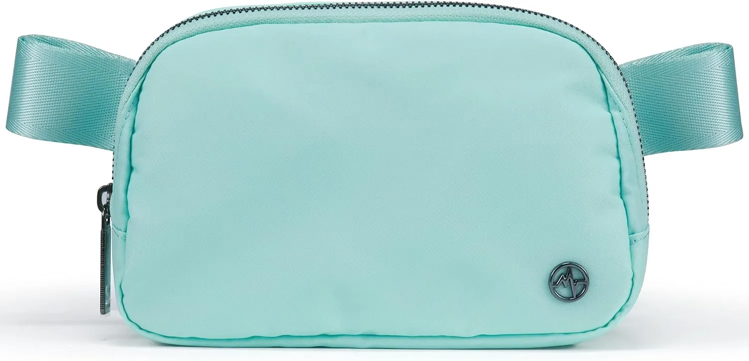 Pander Belt Bag for Women, Fashion Waist Packs, Crossbody Bags, Everywhere Belt Bag with Adjustable Strap (Pale Turquoise).