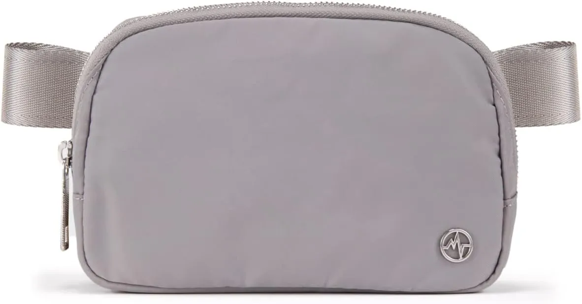 Pander Belt Bag for Women, Fashion Waist Packs, Crossbody Bags with Adjustable Strap (Light Grey).