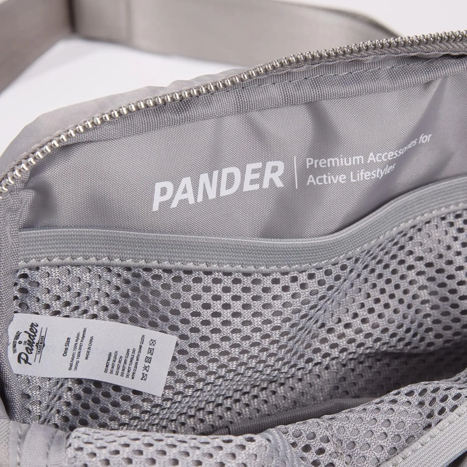 Pander Belt Bag for Women, Fashion Waist Packs, Crossbody Bags with Adjustable Strap (Light Grey).