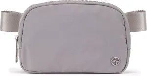 Pander Belt Bag for Women, Fashion Waist Packs, Crossbody Bags with Adjustable Strap (Light Grey).