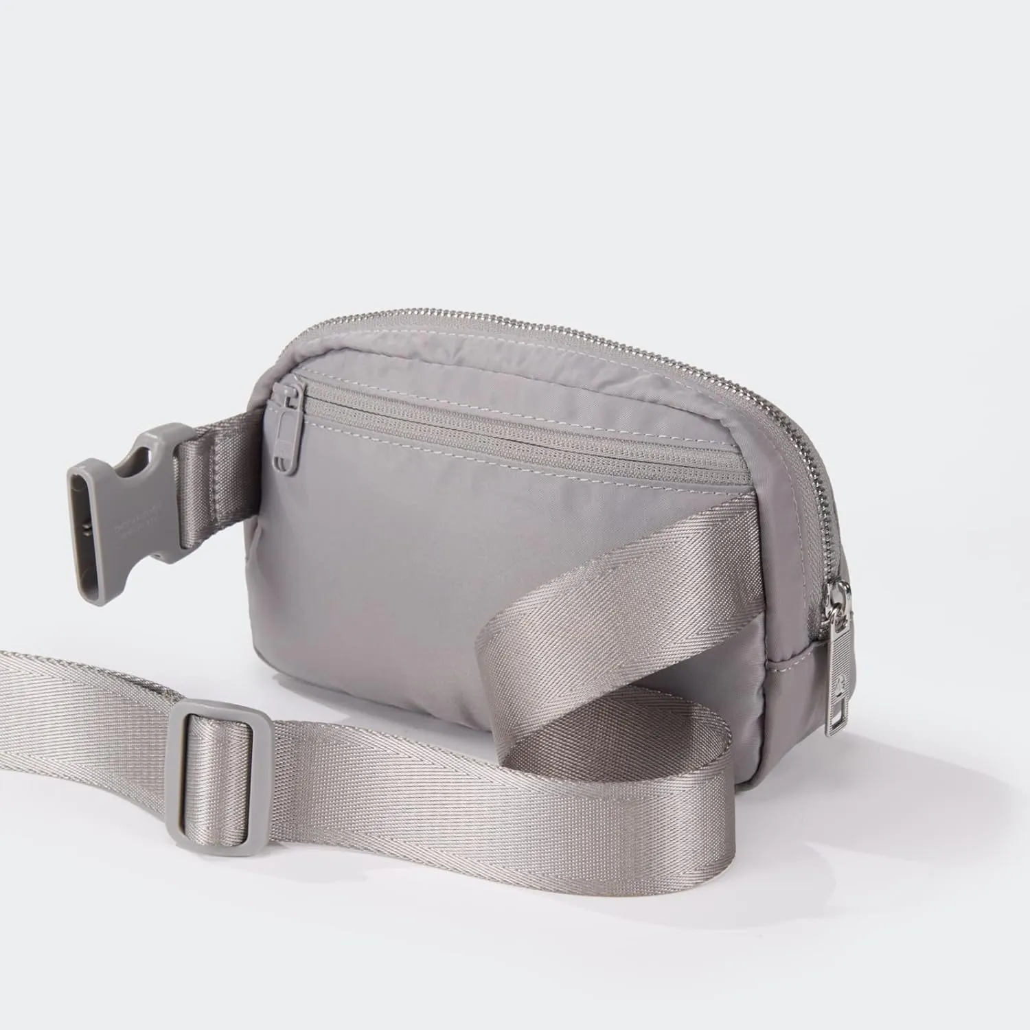 Pander Belt Bag for Women, Fashion Waist Packs, Crossbody Bags with Adjustable Strap (Light Grey).