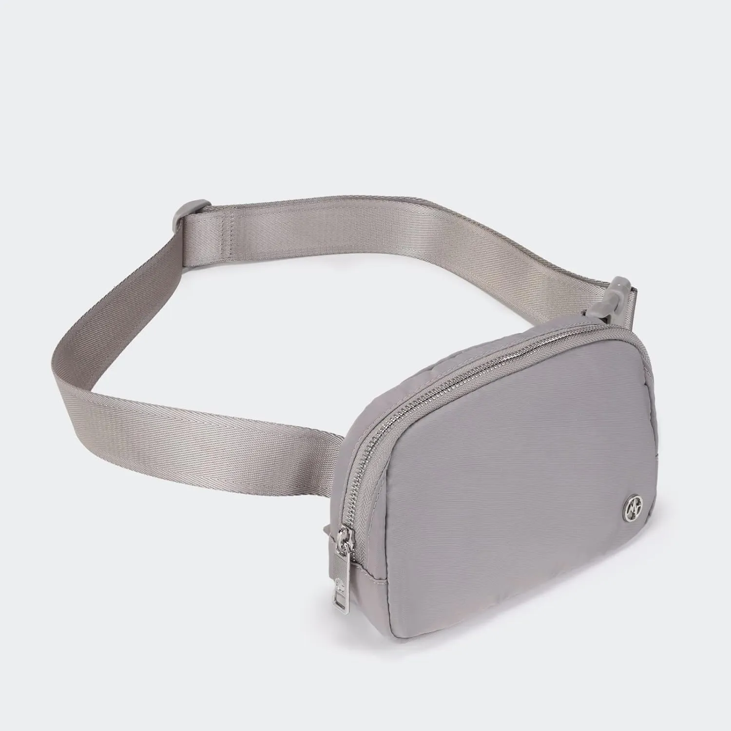 Pander Belt Bag for Women, Fashion Waist Packs, Crossbody Bags with Adjustable Strap (Light Grey).