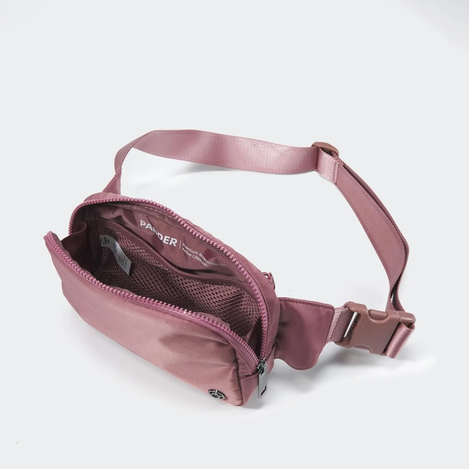 Pander Belt Bag Large 2L, Waterproof Everywhere Fanny Pack Purse for Women and Men with Adjustable Strap.