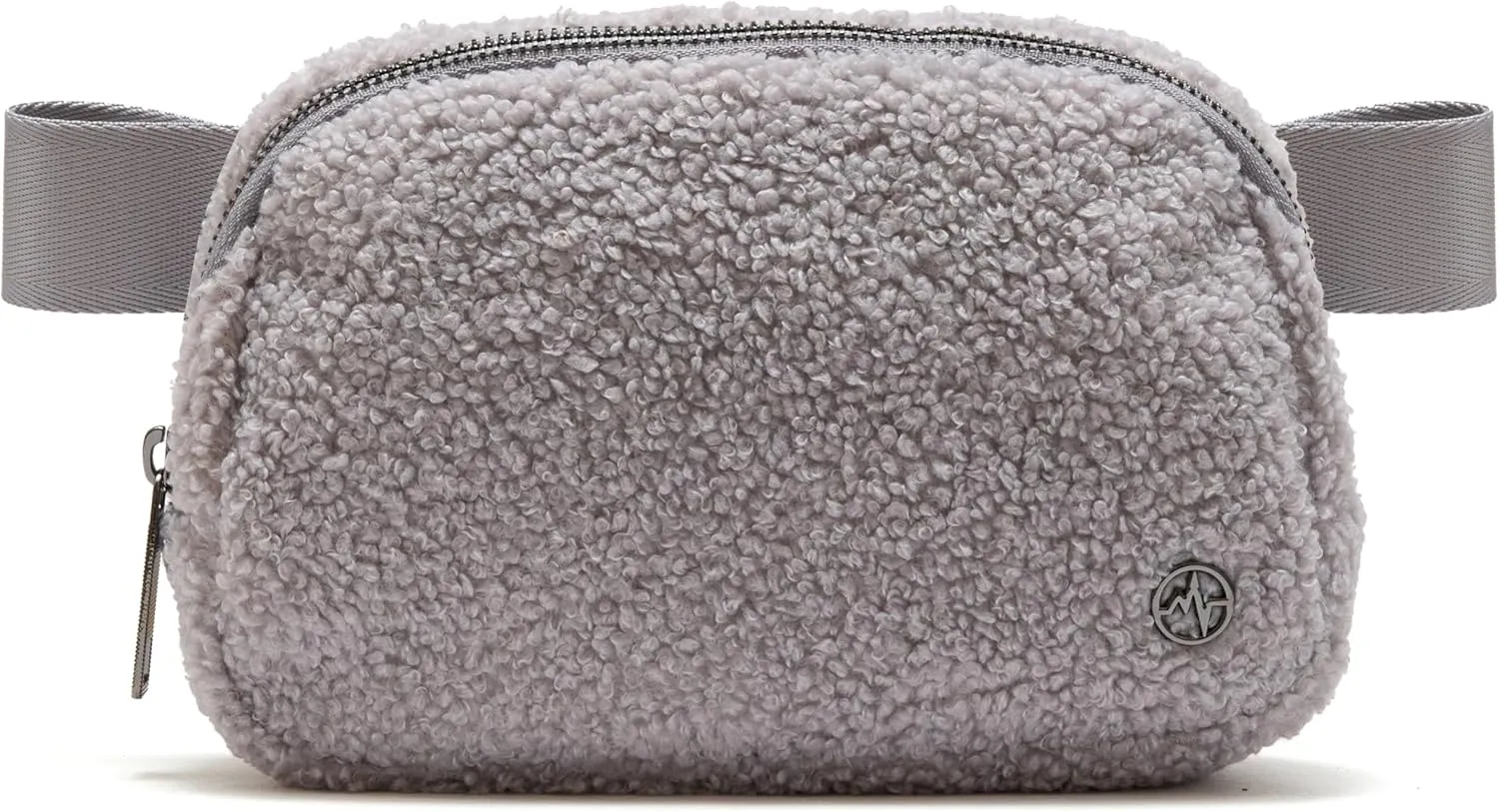 Pander Fanny pack Everywhere Fleece Belt Bag for Women and Men with Adjustable strap Belt, 1L. (Light Grey)