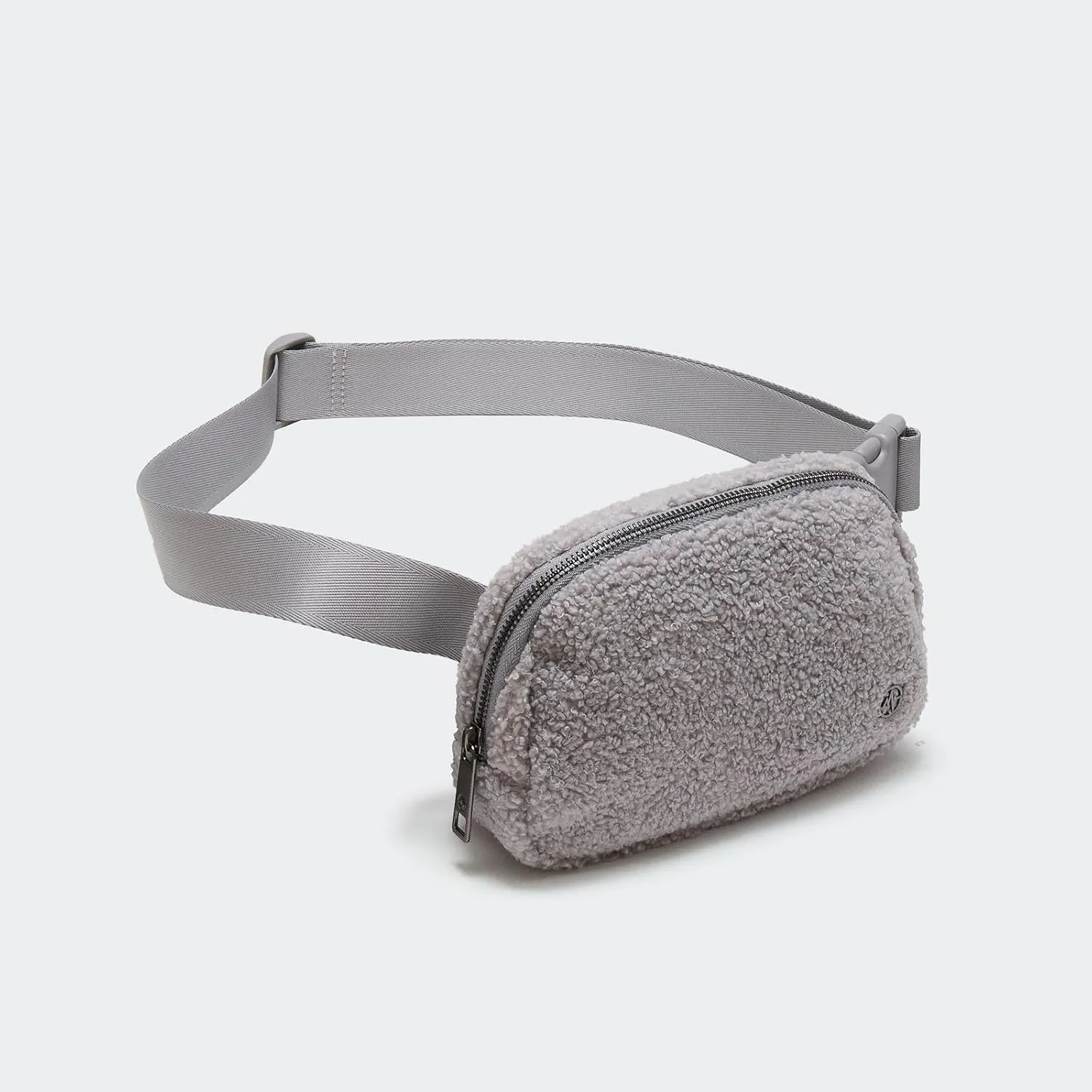 Pander Fanny pack Everywhere Fleece Belt Bag for Women and Men with Adjustable strap Belt, 1L. (Light Grey)