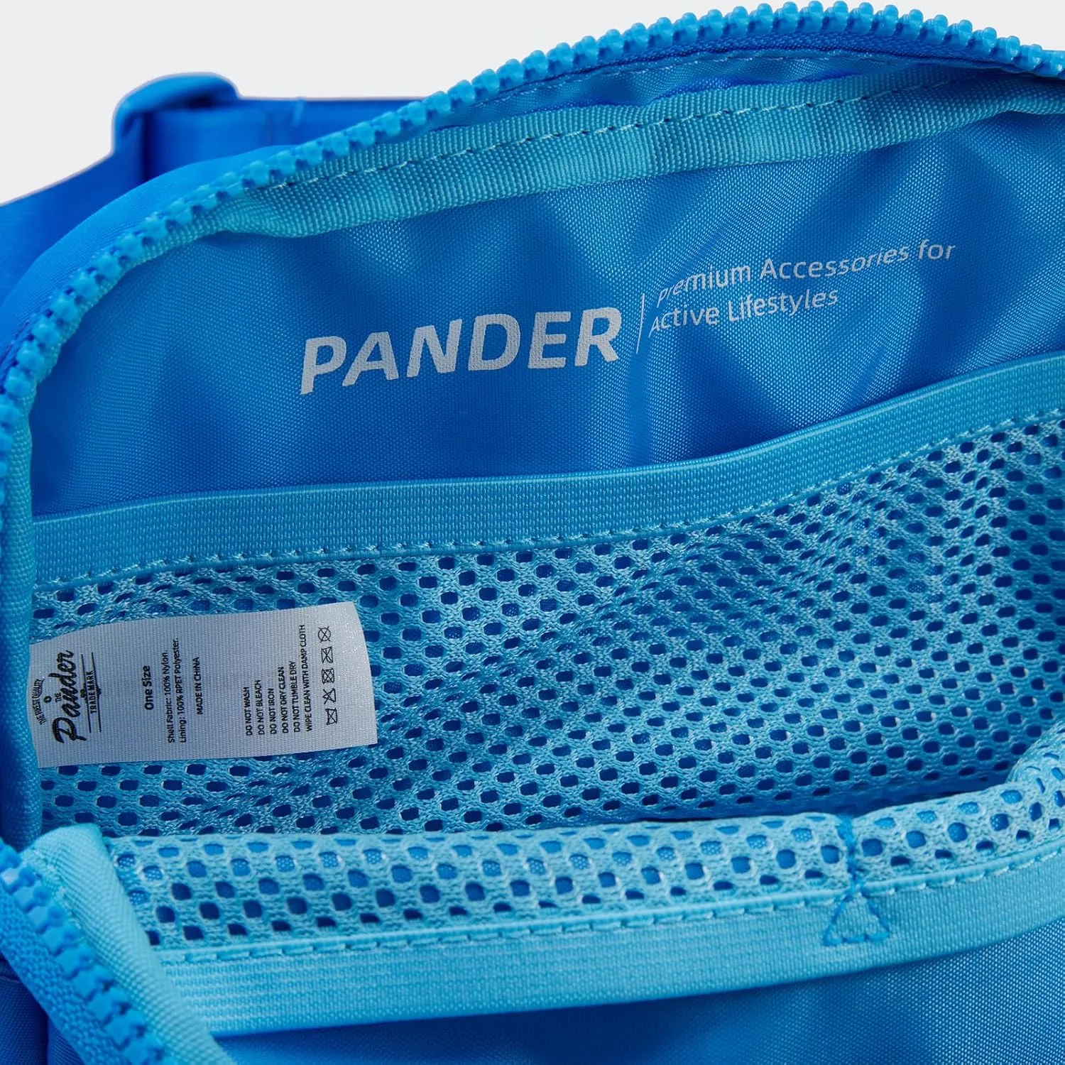 Pander Two Way Zipper Fanny Pack Nylon Everywhere Belt Bag for Women, Water Repellent Waist Packs, Crossbody Bags with Adjustable Strap (Capri Blue).
