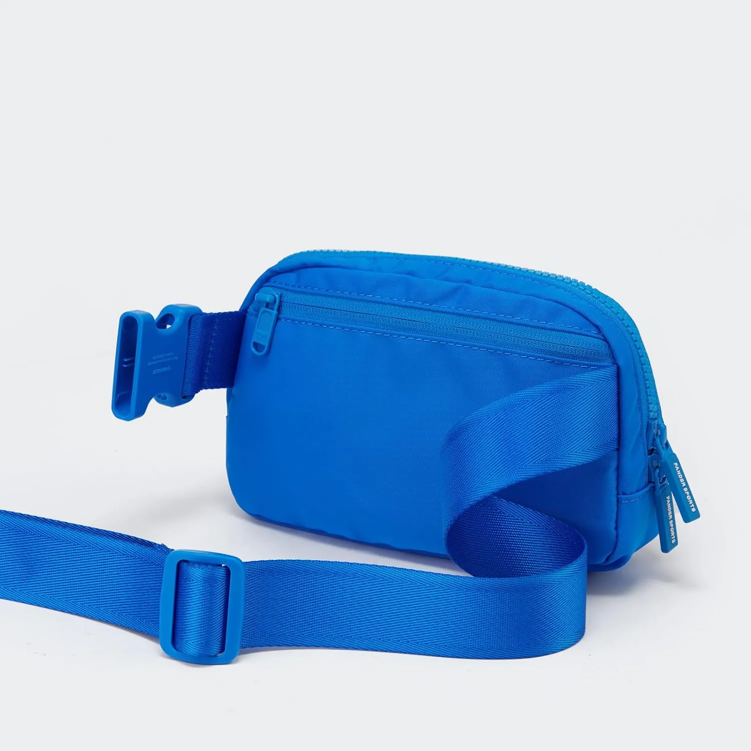 Pander Two Way Zipper Fanny Pack Nylon Everywhere Belt Bag for Women, Water Repellent Waist Packs, Crossbody Bags with Adjustable Strap (Capri Blue).
