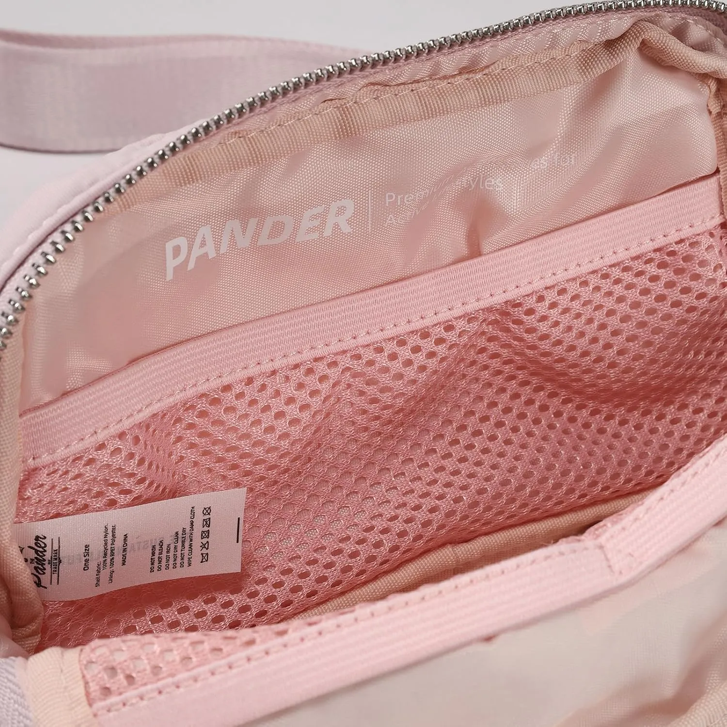 Pander Unisex Belt Bag Fanny Pack for Women with Adjustable Strap, Small Waist Pouch for Workout Running Traveling Hiking
