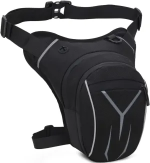 Peicees Drop Leg Bag for Men Women Tacical Waist Pouch Outdoor Thigh Bags Motorcycle Ride Crossbody Backpack Shoulder Fanny Pack Camping Hiking Cycling